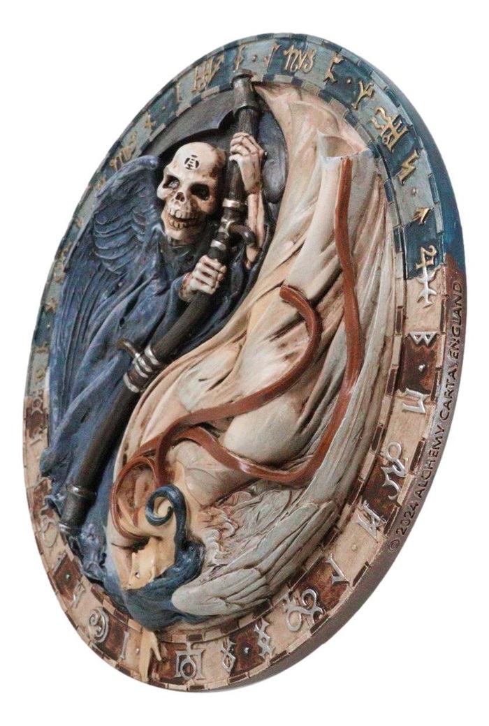 Gothic Grim Reaper Of Darkness And Angel Of Light Versus Doctrinus Wall Decor