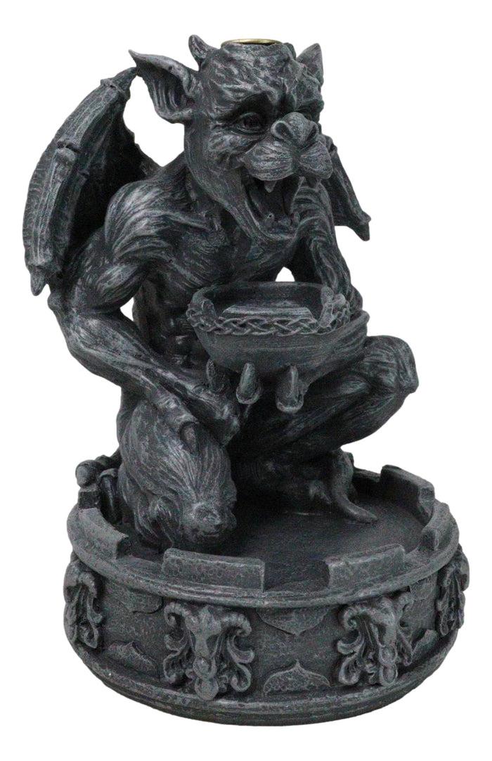 Gothic Servant Chimera Gargoyle Ceremonial Bowl Backflow Incense Burner Figurine