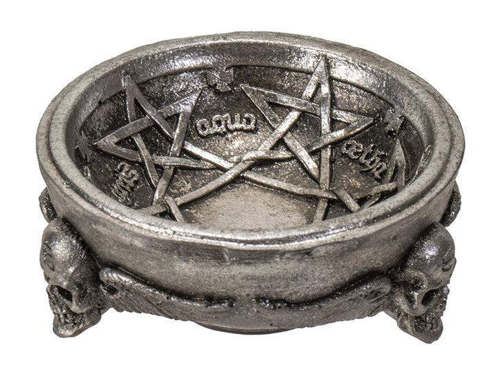 Gothic Winged Skulls Pentagramatron Supernatural Magical Talismans Trinket Dish