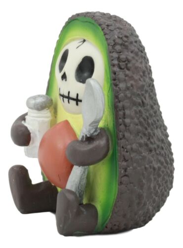 Gourmet Furrybones Hass Avocado Figurine Small Furry Bones Skeleton Decor Statue