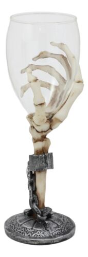 Grasp Of The Dead Eternal Slave Skeleton Hand Wine Goblet Glass Drink Chalice