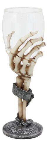 Grasp Of The Dead Eternal Slave Skeleton Hand Wine Goblet Glass Drink Chalice