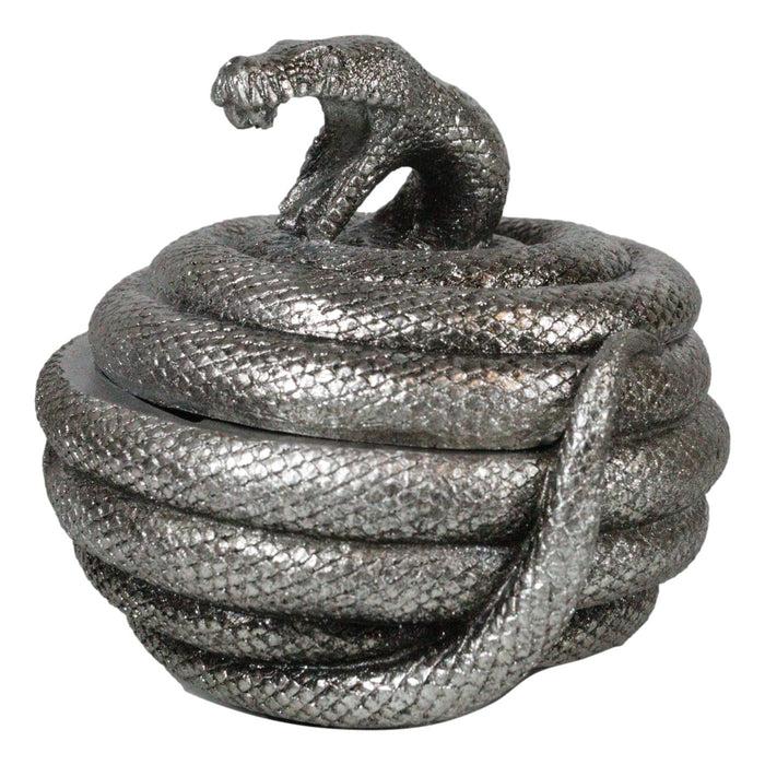 Greek God Of Healing Asclepius Coiling Aesculapian Snake Decorative Trinket Box