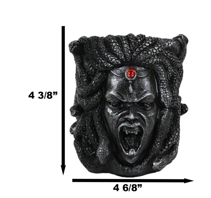 Greek Goddess Severed Medusa Head With Snake Hairs Stationery Brush Pen Holder