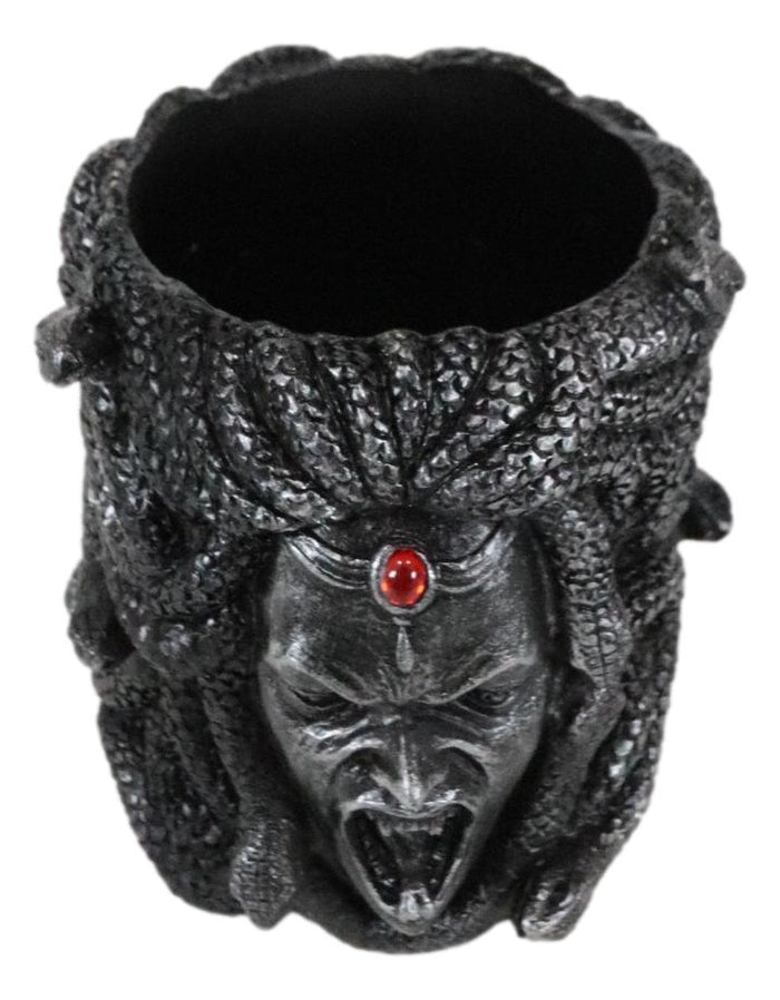 Greek Goddess Severed Medusa Head With Snake Hairs Stationery Brush Pen Holder