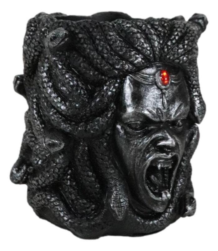 Greek Goddess Severed Medusa Head With Snake Hairs Stationery Brush Pen Holder