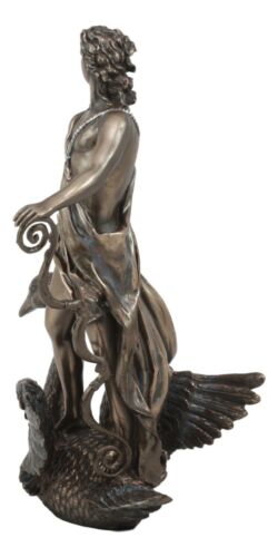 Greek Olympian Oracular God Apollo Riding A Swan Statue Music Archery Sun Deity