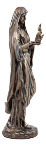 Greek Olympian Veiled Goddess Hestia Igniting Fire Statue Deity Of Family Hearth