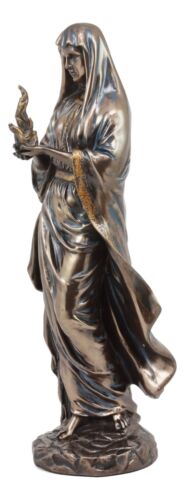 Greek Olympian Veiled Goddess Hestia Igniting Fire Statue Deity Of Family Hearth