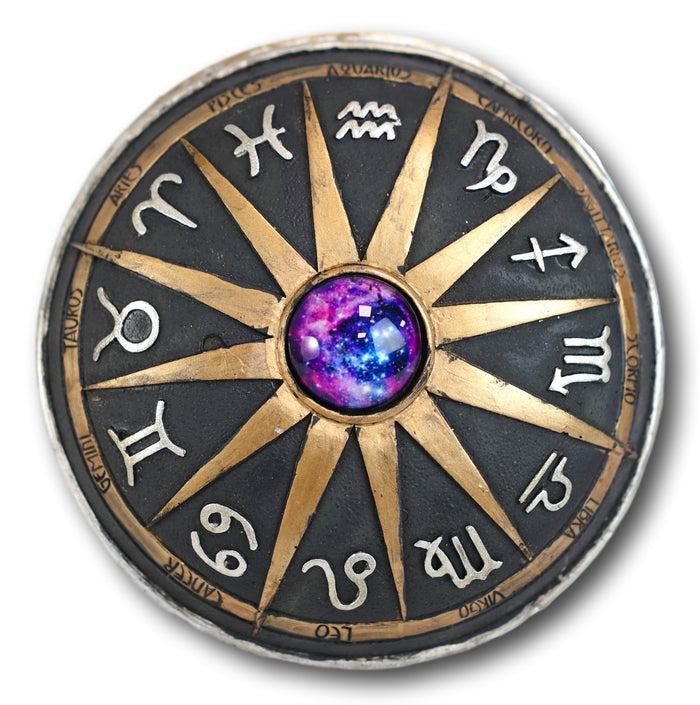 Greek Zodiac Constellations With Sun And Space Gem Lid Decorative Trinket Box