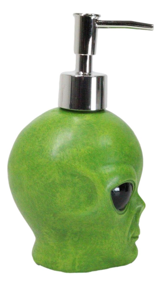 Green UFO Extra Terrestrial Roswell Alien Liquid Soap Or Lotion Pump Dispenser