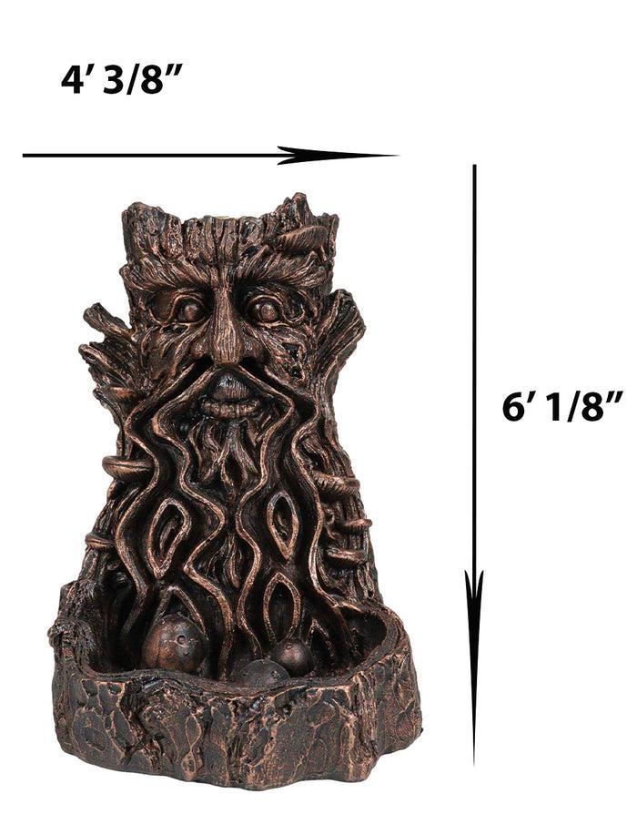 Greenman Tree Man God Forest Ent Waterfall Smoke Backflow Incense Cone Burner