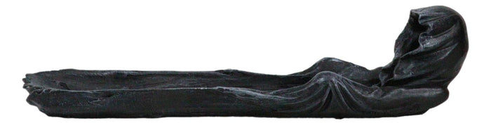 Hallowed Death Grim Reaper In Dark Cloak Master Wizard Incense Burner Figurine