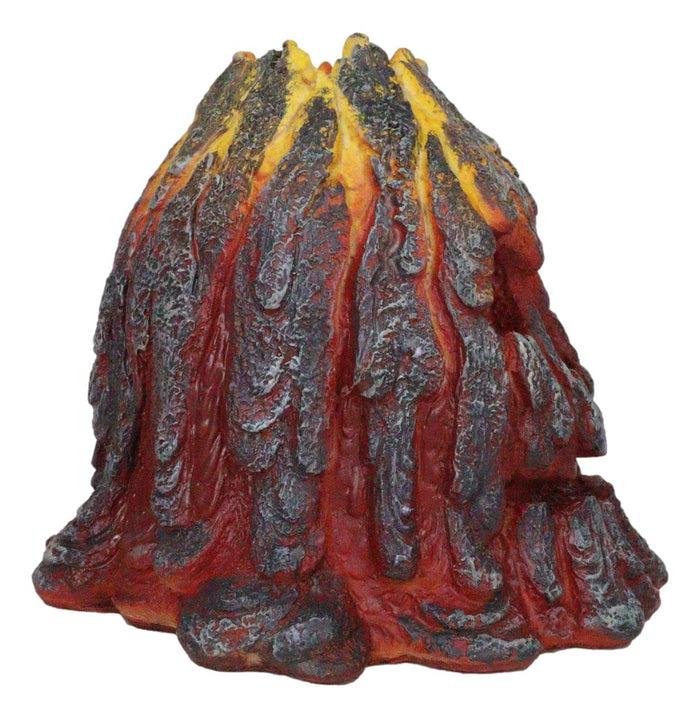 Haunted Volcano Lava Magma Fire Grinning Skull LED Night Light Lamp Figurine