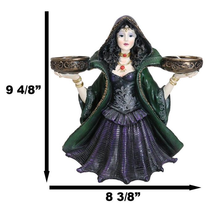 Hocus Pocus Grand High Witch Sorceress Double Votive Candle Holder Figurine