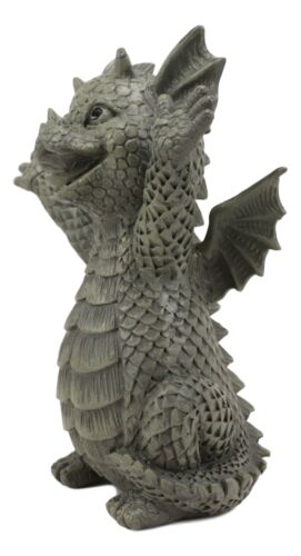 Hug Me Please Small Baby Garden Dragon With Wide Open Arms Statue Fantasy Decor