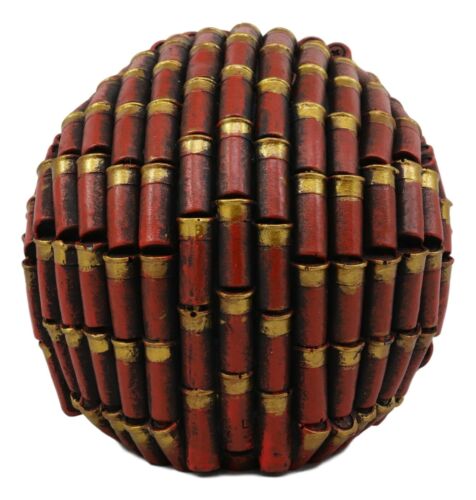 Hunters Ammo 12 Gauge Shotgun Bullet Shell Casings Skull Statue 6.75'L Graveyard