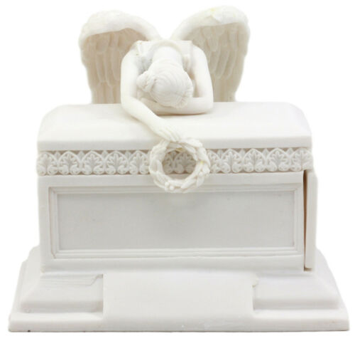 Inspirational Angel Of Bereavement Urn Figurine Box Keepsake Figurine 5.5"H