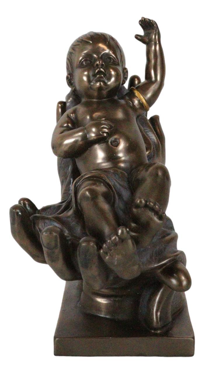 Inspirational Baby Cradled In The Palms Of God's Hands Statue Baby Memorial