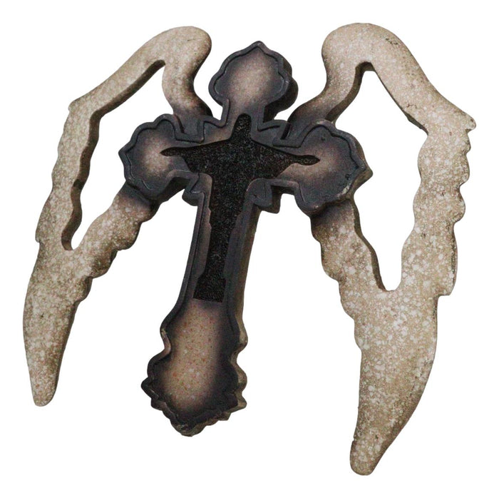Inspirational Divine Jesus Christ The Redeemer With Angelic Wings Wall Cross