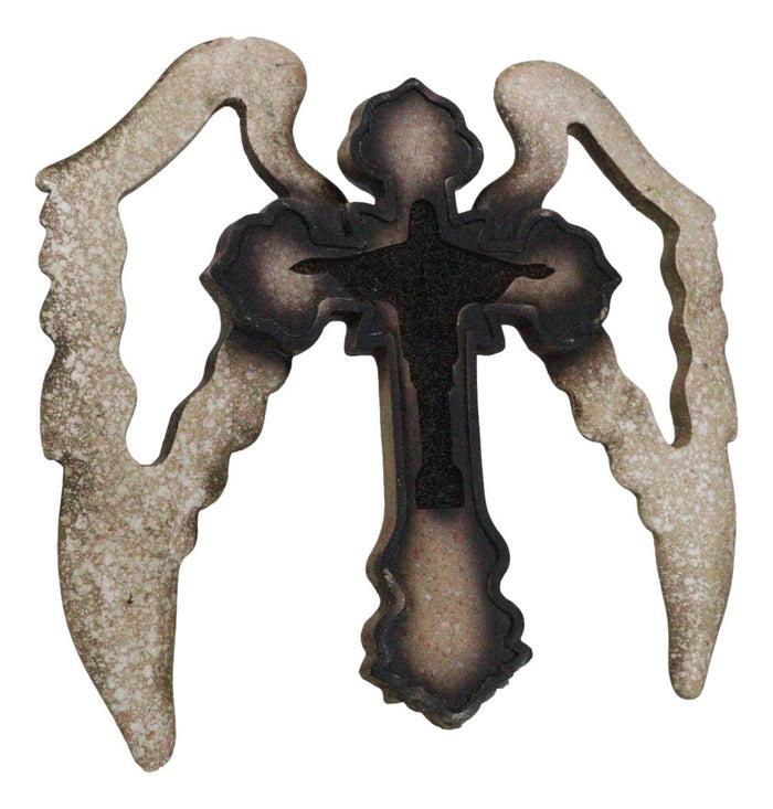 Inspirational Divine Jesus Christ The Redeemer With Angelic Wings Wall Cross