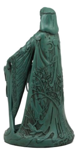Irish Triple Goddess Danu With Cauldron Statue 9"H Don Source Of Wisdom Wealth
