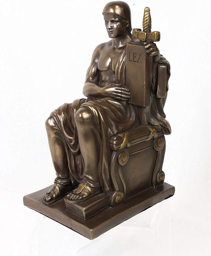 James Fraser Authority Of Law Figurine Statue US Supreme Court DC Faux Bronze
