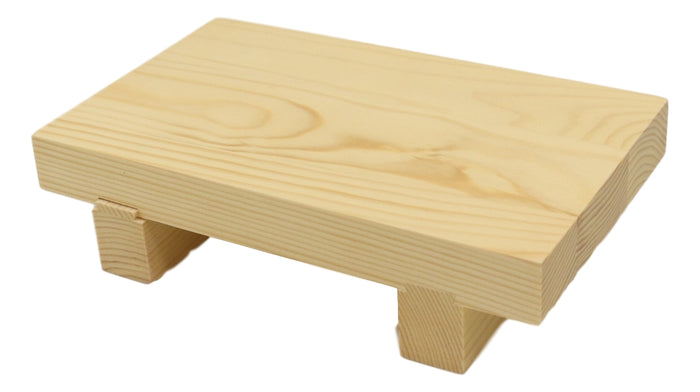Japanese Korean Cuisine Sushi Kimbap Geta Bamboo Wood Serving Plate Tray 9.5"L