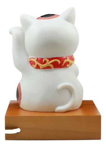 Japanese Lucky Cat Maneki Neko LED Night Light Statue 9"H With 2 USB Ports Decor