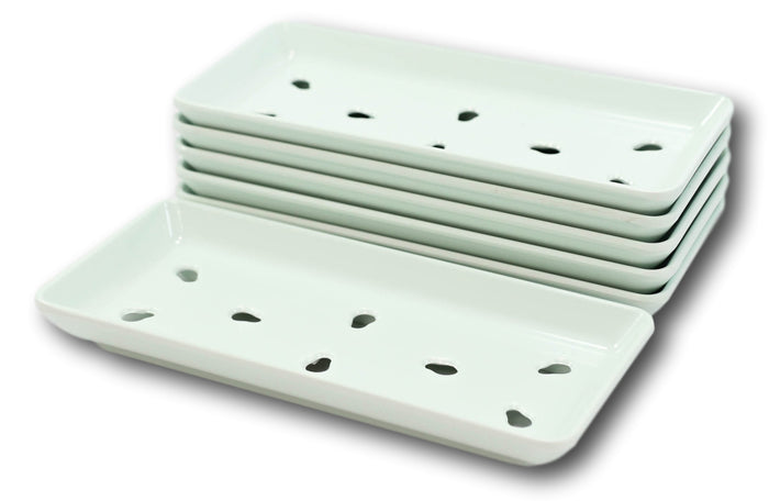 Japanese Raw Sushi Preparation Storage Green Neta Zara Melamine Plates Set Of 6
