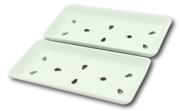 Japanese Raw Sushi Preparation Storage Green Neta Zara Melamine Plates Set of 2