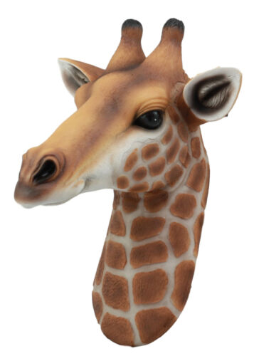 Kenya The Safari Giraffe Head Wall Decor Wildlife Animal Taxidermy 3D Sculpture