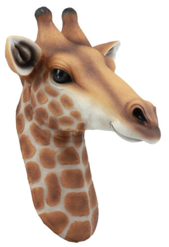 Kenya The Safari Giraffe Head Wall Decor Wildlife Animal Taxidermy 3D Sculpture