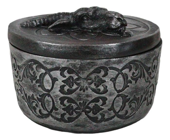 Knights Templar Pentagram Sabbatic Goat Baphomet Decorative Jewelry Box