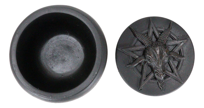 Knights Templar Pentagram Sabbatic Goat Baphomet Decorative Jewelry Box