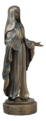 Lady Madonna Virgin Mary With Welcoming Arms Statue 7"Tall Mother Of Jesus