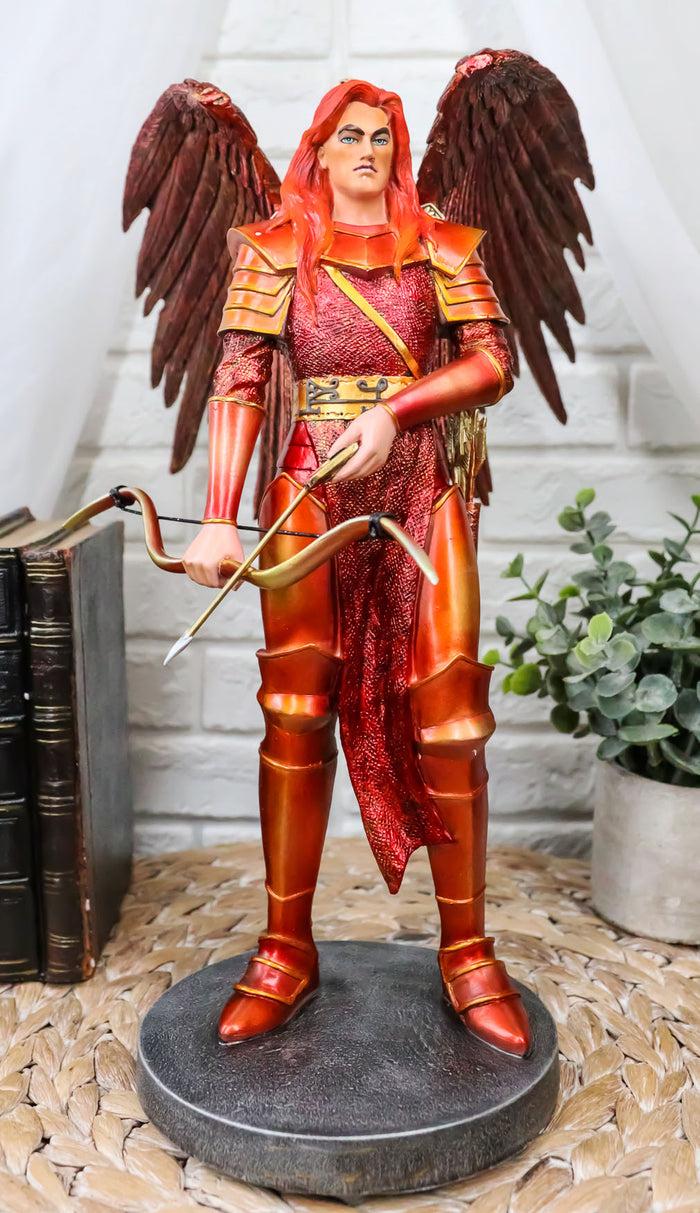Large Archangel Saint Uriel with Bow and Arrow Statue Light of God Catholic Art