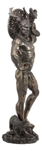 Large Cernunnos Statue 18"H Celtic Horned God Wiccan Figurine Maxine Miller Art