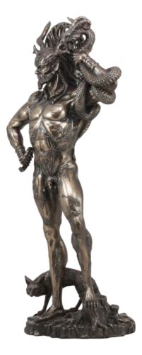 Large Cernunnos Statue 18"H Celtic Horned God Wiccan Figurine Maxine Miller Art