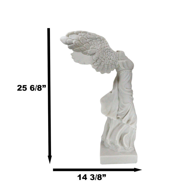 Large Classical Winged Victory Nike Of Samothrace Artifact Replica Statue 25.75"