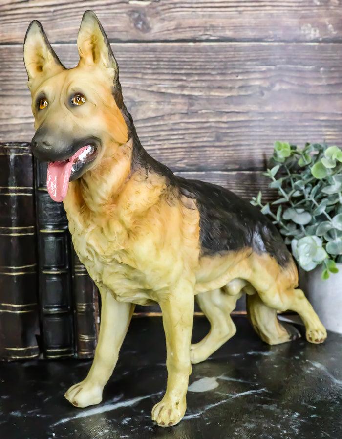 Large Lifelike Realistic Canine German Shepherd Police Dog Pet Pal Figurine Large Lifelike Realistic Canine German Shepherd Police Dog Pet Pal Figurine