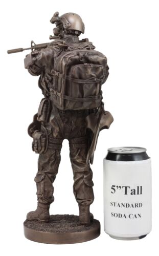 Large Modern Warfare Covert Operation Navy Seal Commando Statue Night Mission