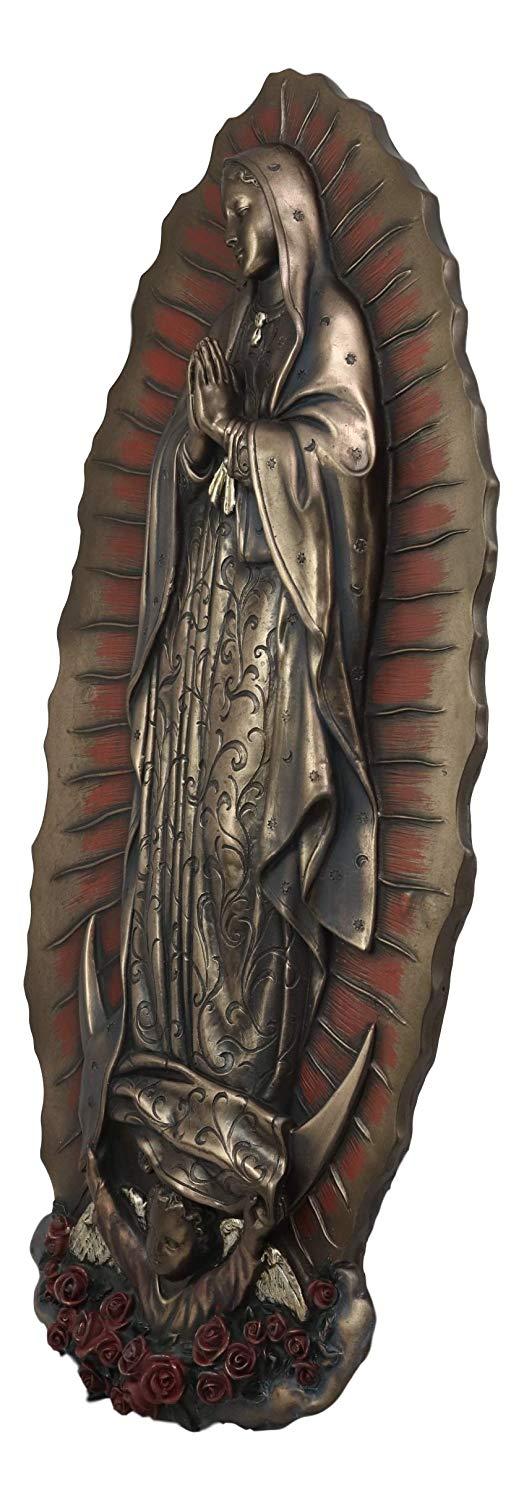 Large Our Lady Of Guadalupe Hanging Wall Decor 14.5"H Virgin Mary Catholic Saint