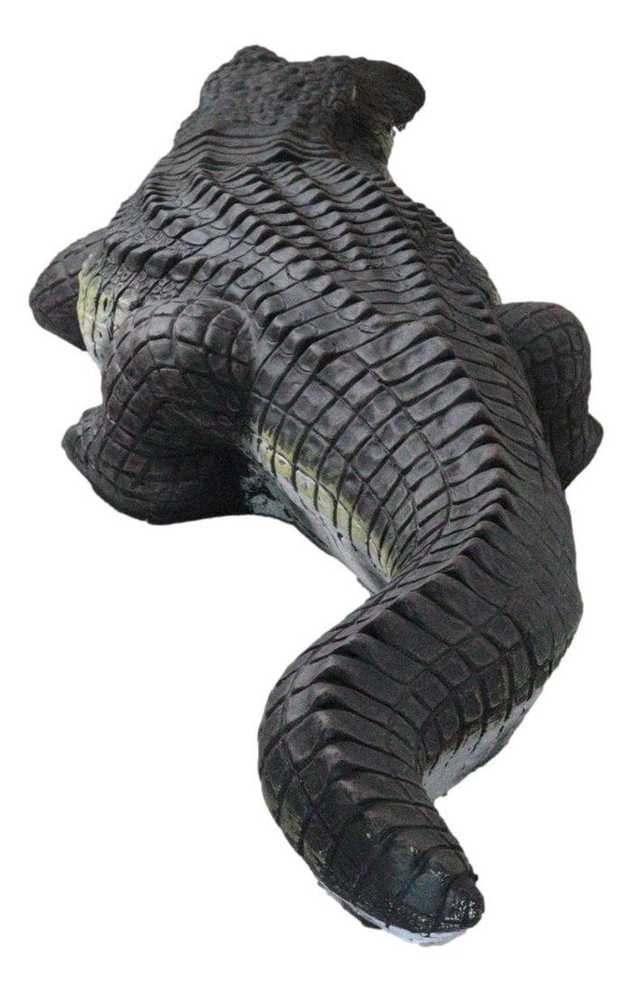 Large Realistic Prowling Alligator Crocodile Yard Garden Home Statue 39" Long