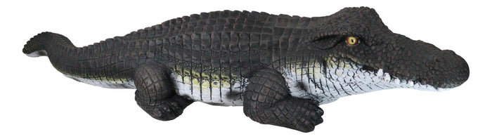 Large Realistic Prowling Alligator Crocodile Yard Garden Home Statue 39" Long