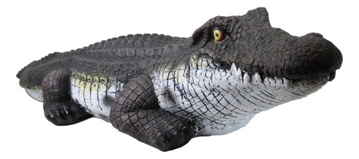 Large Realistic Prowling Alligator Crocodile Yard Garden Home Statue 39" Long