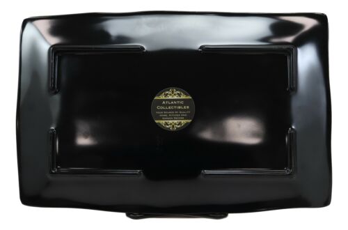 Large Red Black Melamine Serving Platter Plate Or Dish For Sushi Yakitori Kebab