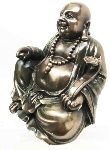Laughing Buddha Hotei Figurine God Of Contentment And Happiness Sculpture