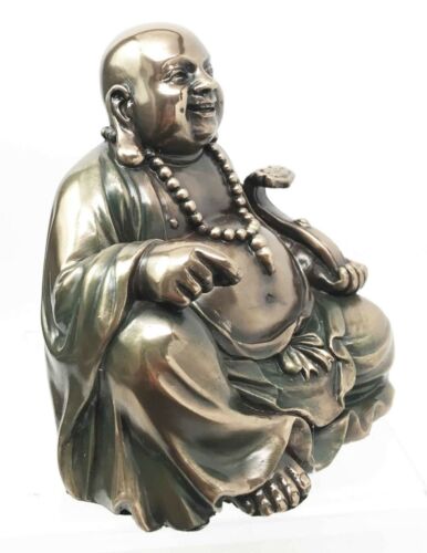 Laughing Buddha Hotei Figurine God Of Contentment And Happiness Sculpture