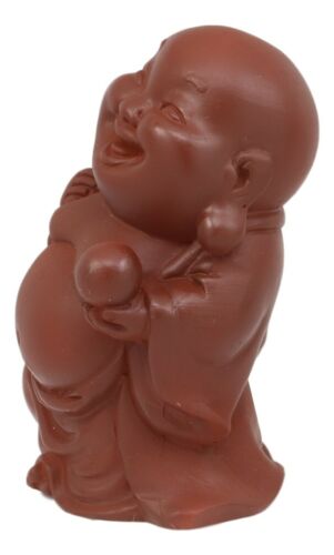 Laughing Buddha With Wisdom Pearl Feng Shui Bodhissatva Maitreya Mini Figurine